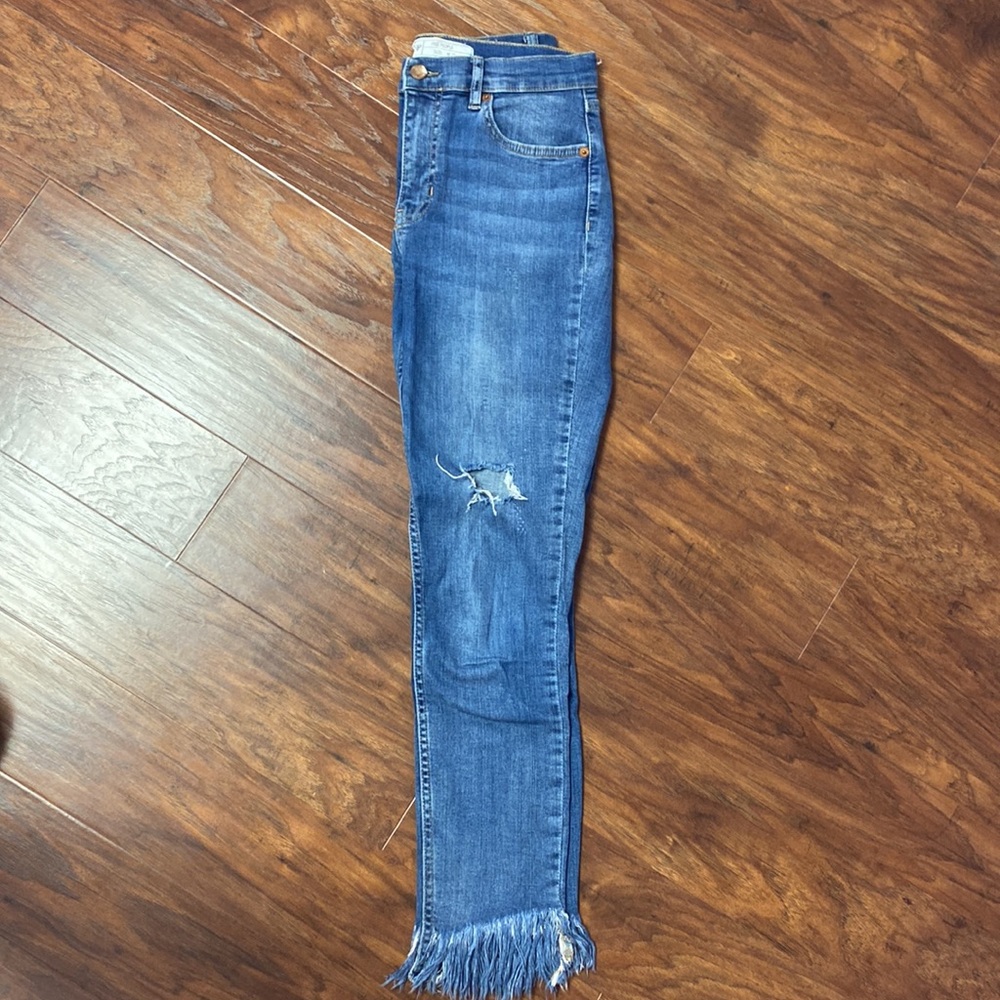 Free People Blue Denim Jeans - Picture 1 of 6